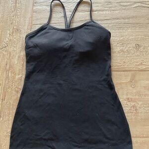 Lululemon Power Y Tank Black Size 4